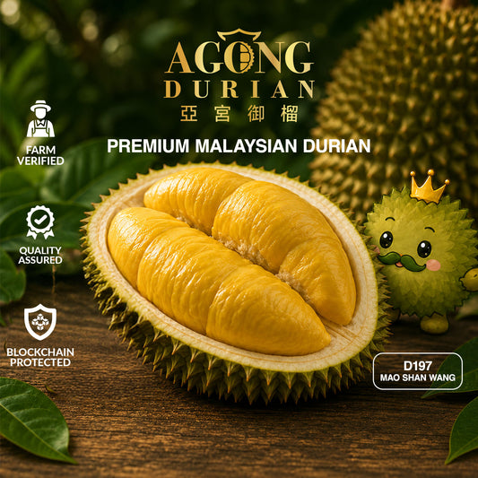 AGONG Durian Musang King 400g — Fresh Dehusked Flesh